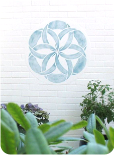 Seelenblüte auf einer Fassade in Berlin